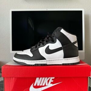 Nike Black and White High-Top Sneakers